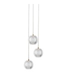 Triple pendant lamps - Light Prestige Brillant 3 gold LED CCT pendant lamp LP-3303/3P GD - product 4