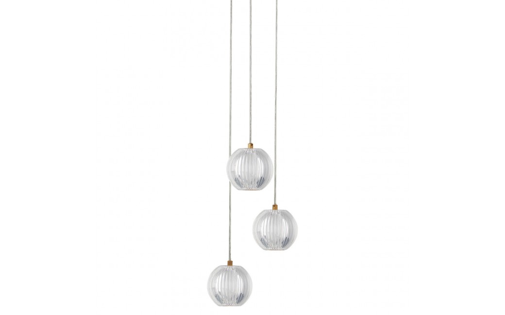 Light Prestige Lampa wisząca Brillant 3 złota LED CCT LP-3303/3P GD