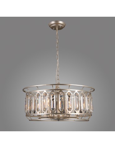 ITALUX PRISCILLA Wisząca Srebrny 6xE14 PND-43388-6B - produkt 2