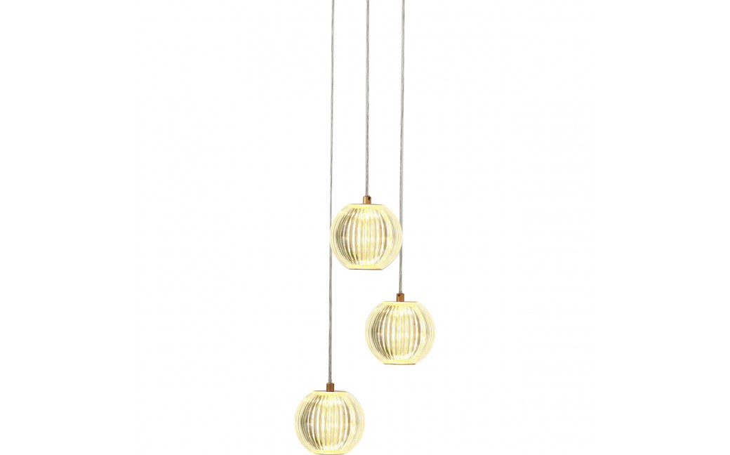 Light Prestige Lampa wisząca Brillant 3 złota LED CCT LP-3303/3P GD