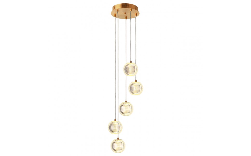Light Prestige Lampa wisząca Brillant 5 złota LED CCT LP-3303/5P GD