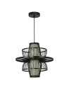 Light Prestige Rattanowa lampa wisząca Astra czarna 1xE27 LP-3110/1P BK