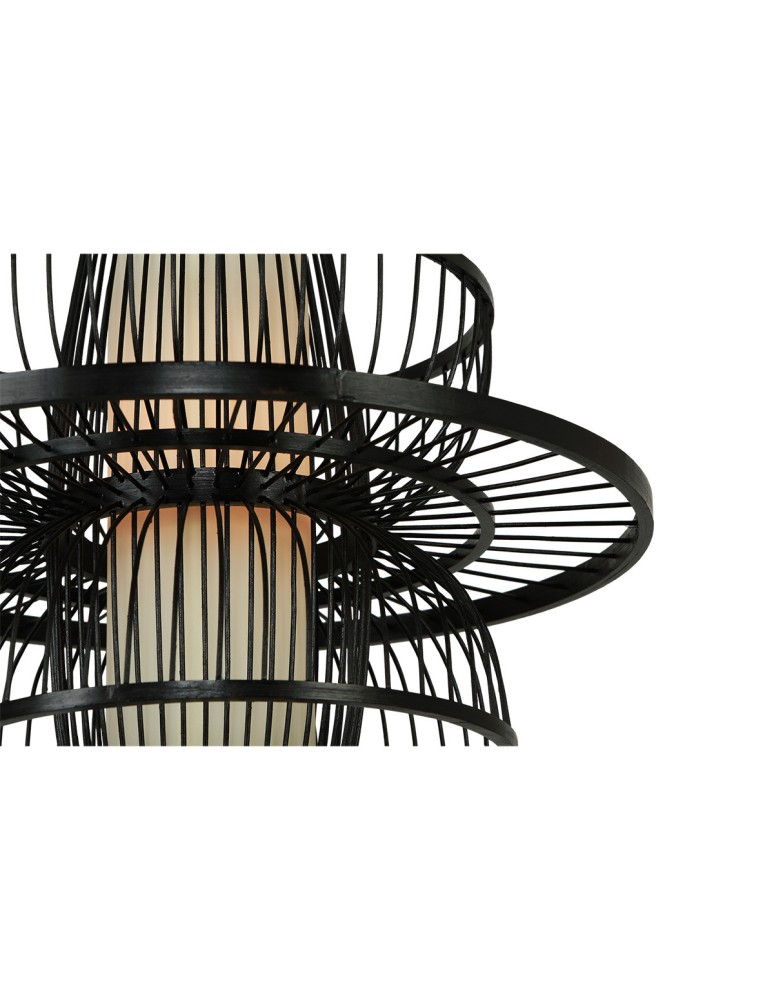 Boho pendant lamps - Light Prestige Rattan pendant lamp Astra black 1xE27 LP-3110/1P BK - product kolory-swiatla.pl 4