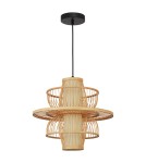 Boho pendant lamps - Light Prestige Rattan pendant lamp Astra natural 1xE27 LP-3110/1P NT - product 1