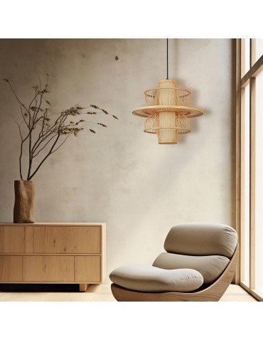 Light Prestige Rattan pendant lamp Astra natural 1xE27 LP-3110/1P NT - product 2