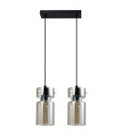 Pendant lamps on a strip - Light Prestige Nivio smoke double pendant lamp 2xE27 LP-2811/2L AM - product 1