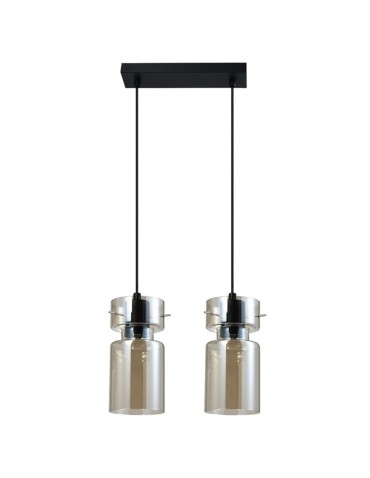 Light Prestige Nivio smoke double pendant lamp 2xE27 LP-2811/2L AM