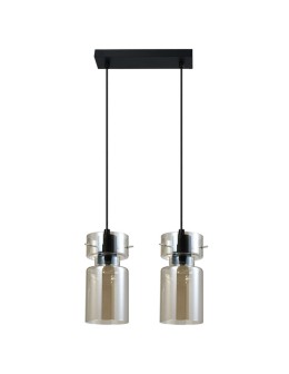Light Prestige Podwójna lampa wisząca Nivio dymna 2xE27 LP-2811/2L AM