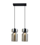 Pendant lamps on a strip - Light Prestige Nivio smoke double pendant lamp 2xE27 LP-2811/2L AM - product 3