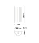 Glamour wall lamps - Light Prestige Wall lamp Vetro chrome 1xE14 LP-2910/1W CH - product 7