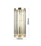 Glamour wall lamps - Light Prestige Wall lamp Vetro gold 1xE14 LP-2910/1W GD - product 6