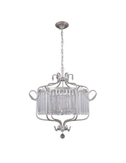 ITALUX RINALDO Wisząca Srebrny 6xE14 PND-33057-6-CH.S