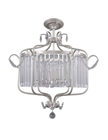 ITALUX RINALDO Ceiling Silver 6xE14 PNPL-33057-6B-CH.S