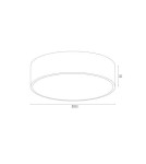 Round Plafonds - Argon DARLING 873 plafond 2 fl. medium chrome 2 X E27 max. 15W chrome-plated steel, glass - product 2