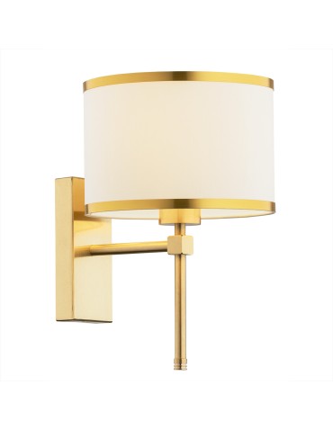 Argon ABBANO wall lamp 1 pł. 1x15W (max) cream with gold stripe brushed brass 8033