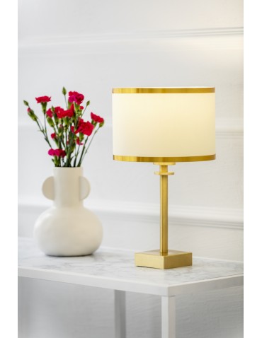 Argon ABBANO wall lamp 1 pł. 1x15W (max) cream with gold stripe brushed brass 8033 - product 2