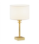 Table lamps with lampshade - Argon ABBANO 1-fl. table lamp 1x15W (max) white brushed brass 8047 - product 1