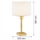 Argon ABBANO lampa stołowa 1 pł. 1x15W (max) biały mosiądz szczotkowany 8047