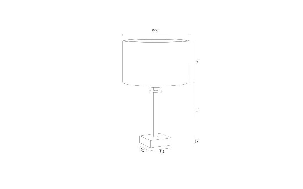 Argon ABBANO lampa stołowa 1 pł. 1x15W (max) biały mosiądz szczotkowany 8047