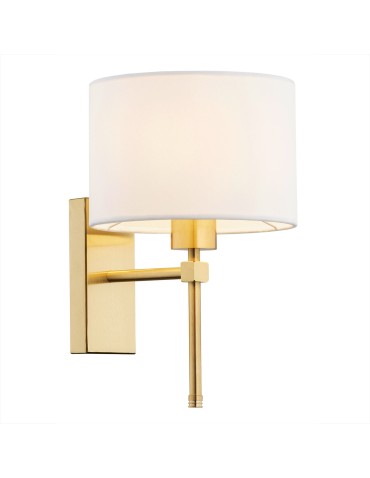 Argon ABBANO wall lamp 1 pł. 1x15W (max) white brushed brass 8048