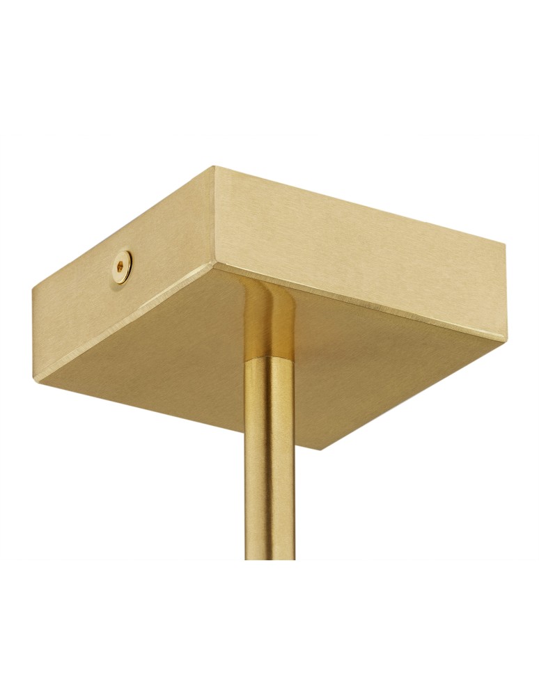 Hampton style pendant lamps - Argon ABBANO 5 fl. chandelier 5x7W (max) white brushed brass 2132 - product kolory-swiatla.pl 7