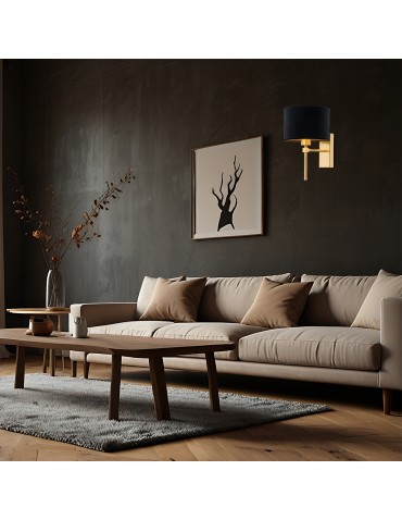 Argon ABBANO wall lamp 1 pł. 1x15W (max) black brushed brass 8050 - product 2