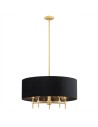 Argon ABBANO 5 fl. chandelier 5x7W (max) black brushed brass 2133