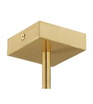 Hampton style chandeliers - Argon ABBANO 5 fl. chandelier 5x7W (max) black brushed brass 2133 - product 5