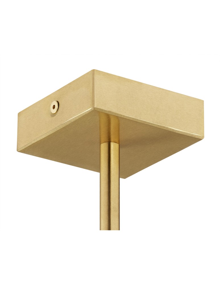 Hampton style chandeliers - Argon ABBANO 5 fl. chandelier 5x7W (max) black brushed brass 2133 - product kolory-swiatla.pl 5