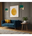 Argon ABBANO kinkiet 1 pł. 1x15W (max) zielony mosiądz szczotkowany 8107