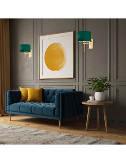 Argon ABBANO kinkiet 1 pł. 1x15W (max) zielony mosiądz szczotkowany 8107 - produkt 2