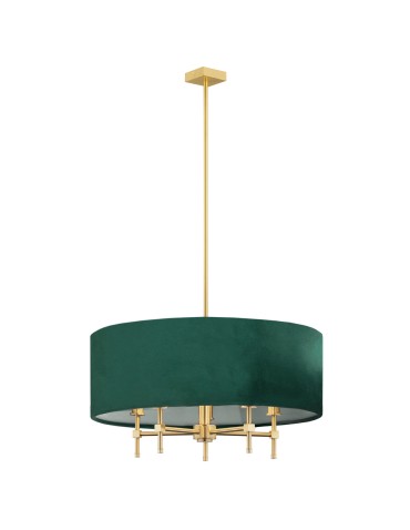 Argon ABBANO 5 fl. chandelier 5x7W (max) green brushed brass 2146