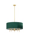 Argon ABBANO 5 fl. chandelier 5x7W (max) green brushed brass 2146