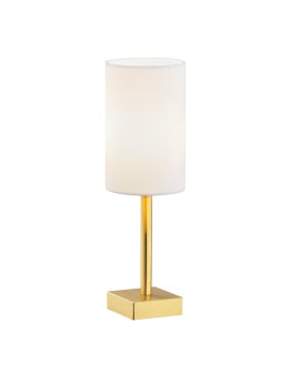 Argon ABRUZZO lampa stołowa 1 pł. 1x7W (max) biały mosiądz szczotkowany 8030