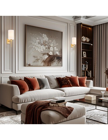 Argon ABRUZZO wall lamp 1 pł. 1x7W (max) white brushed brass 8034 - product 2