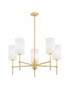Argon ABRUZZO 5 fl. chandelier 5x7W (max) white brushed brass 2134