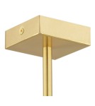 Hampton style chandeliers - Argon ABRUZZO 8 fl. chandelier 8x7W (max) white brushed brass 5051 - product 6