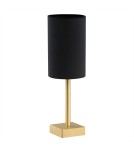 Table lamps with lampshade - Argon ABRUZZO 1 fl. table lamp 1x7W (max) black brushed brass 8031 - product 3