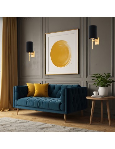 Argon ABRUZZO wall lamp 1 pł. 1x7W (max) black brushed brass 8035 - product 2