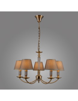 ITALUX ZANOBI Wisząca Szary 5xE14 PND-43272-5 - produkt 2