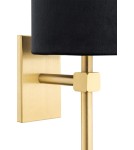 Modern wall lamps - Argon ABRUZZO wall lamp 1 pł. 1x7W (max) black brushed brass 8035 - product 4