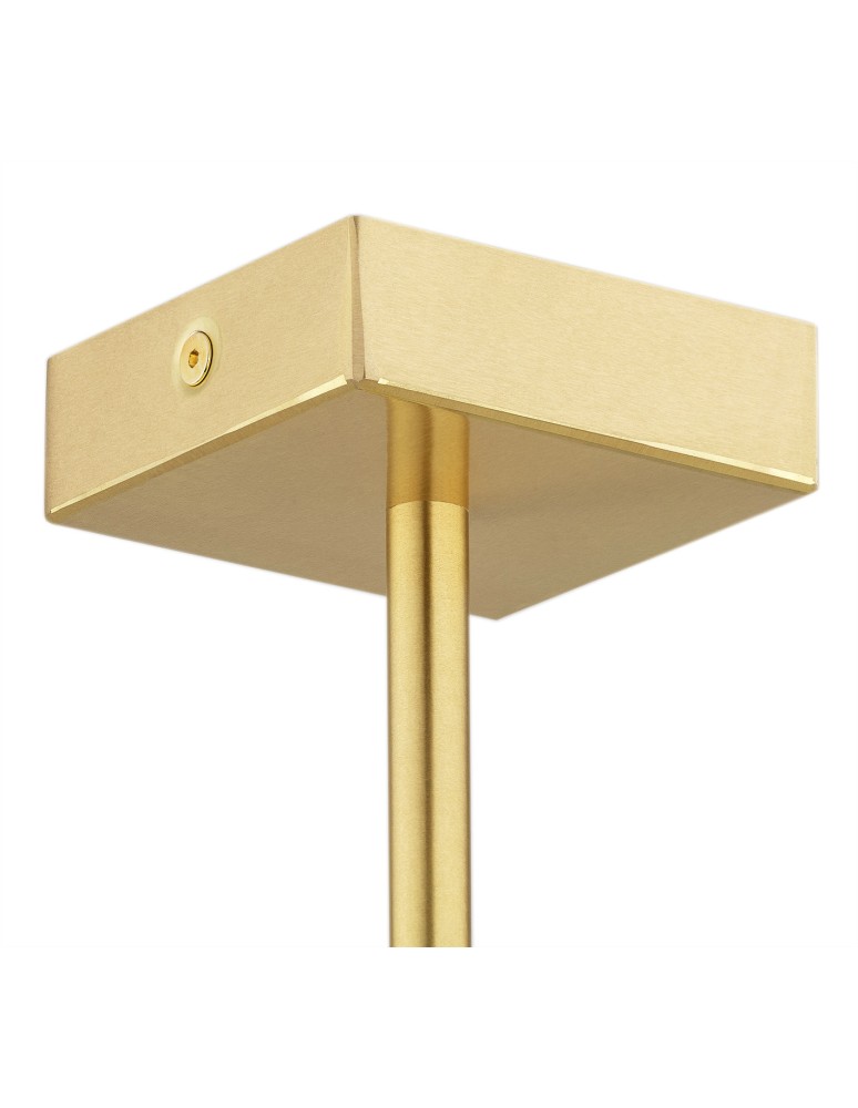 Hampton style chandeliers - Argon ABRUZZO 8 fl. chandelier 8x7W (max) black brushed brass 5052 - product kolory-swiatla.pl 4