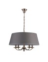 ITALUX ZANOBI Wisząca Szary 5xE14 PND-43272-5A