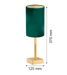 Table lamps with lampshade - Argon ABRUZZO 1 fl. table lamp 1x7W (max) green brushed brass 8108 - product 4