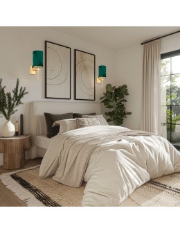 Argon ABRUZZO kinkiet 1 pł. 1x7W (max) zielony mosiądz szczotkowany 8109 - produkt 2