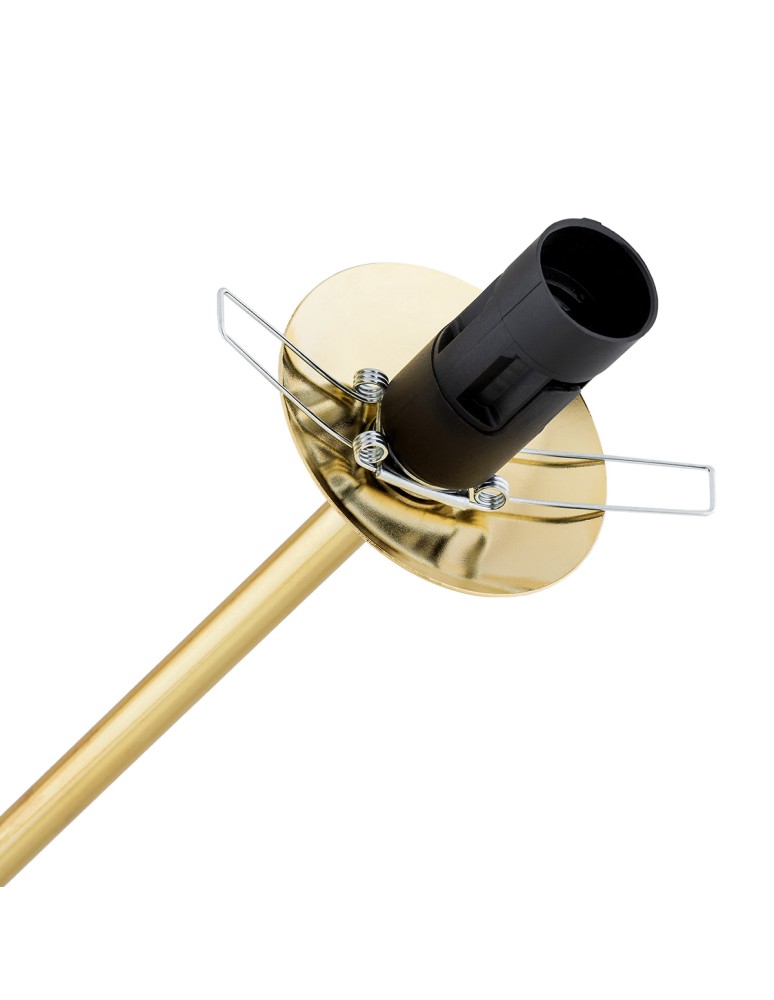 Pendant lamps spheres - Argon ABSOS 1840 4-light pendant lamp with white and brown (marble) lampshades, brass glass frame, brass-plated steel - product kolory-swiatla.pl 9