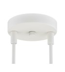 Pendant lamps spheres - Argon ABSOS 1841 4-light pendant lamp with white and brown (marble) lampshades, cream white glass frame, lacquered steel - product 7