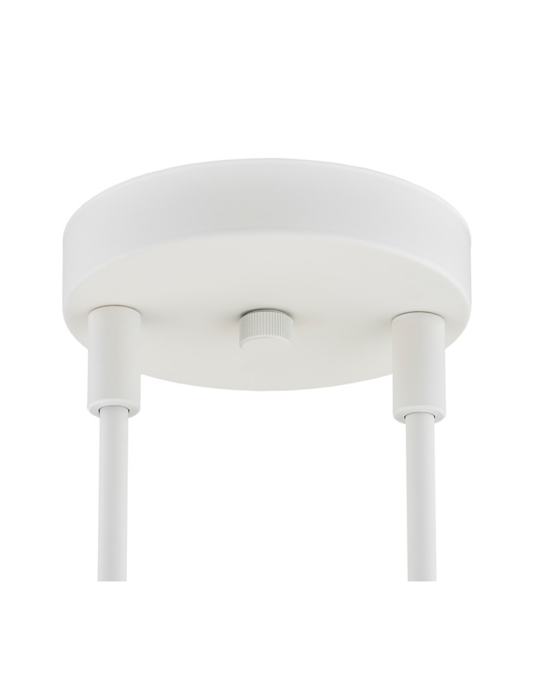 Pendant lamps spheres - Argon ABSOS 1841 4-light pendant lamp with white and brown (marble) lampshades, cream white glass frame, lacquered steel - product kolory-swiatla.pl 7