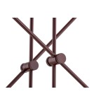 Pendant lamps spheres - Argon ABSOS 1842 4-light pendant lamp with white and brown (marble) lampshades, chocolate brown glass frame, lacquered steel - product 7