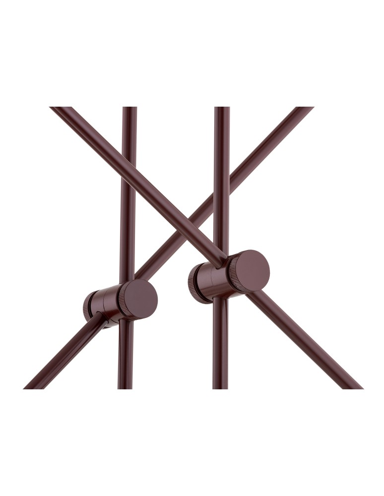 Pendant lamps spheres - Argon ABSOS 1842 4-light pendant lamp with white and brown (marble) lampshades, chocolate brown glass frame, lacquered steel - product kolory-swiatla.pl 7